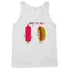 what up dog ketchup hot dog Tank Top