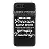 logistic operator manager we do precision guess work based on unreliab iPhone 7 Plus Case