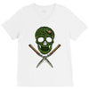 skull grass V-Neck Tee