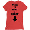 This Is Why I Squat Ladies Fitted T-Shirt