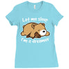 let me sleep Ladies Fitted T-Shirt
