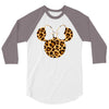 Minnie Mouse Leopard 3/4 Sleeve Shirt
