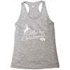 merry christmas flower Racerback Tank