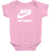 weed   just smoke it   mens funny Baby Onesie