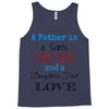 father is a son's first hero Tank Top