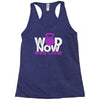 wod now wine later Racerback Tank