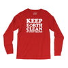 keep earth clean it's not uranus Long Sleeve Shirts
