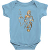 marilyn monroe machine gun gangster 100% cotton Baby Onesie
