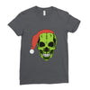 santa clous skeleton Ladies Fitted T-Shirt