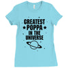 Greatest Poppa In The Universe Ladies Fitted T-Shirt
