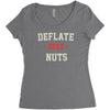 deflate deez nuts Women's Triblend Scoop T-shirt