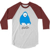 new! mens 'sloth' 3/4 Sleeve Shirt