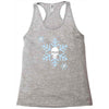 skull snowflakes alternative christmas jumper Racerback Tank