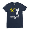 finger guns batle royal gaming Ladies Fitted T-Shirt