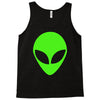 uomo alieno ufo stampa verde fluo divertente mitiche Tank Top
