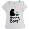 mama bear gay pride Women's Triblend Scoop T-shirt