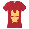 iron man mask avengers marvel comics gift Women's V-Neck T-Shirt