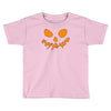scary pumpkin face halloween Toddler T-shirt