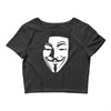 v per vendetta face film horror cinema&amp;tv Crop Top