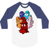 pac man ghost monsters 3/4 Sleeve Shirt