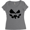 pumpkin face Women's Triblend Scoop T-shirt