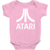 atari  adult humor  funny 80's classic retro vintage gamer Baby Onesie