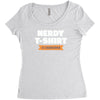 nerdy shirt Women's Triblend Scoop T-shirt