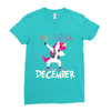 Born Unicorns-Born December Ladies Fitted T-Shirt