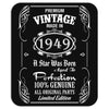 Premium Vintage Made In 1949 Mousepad