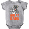 This Girl Loves Her Great Dane Baby Onesie