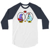 eggplant wizard and king hippo 3/4 Sleeve Shirt