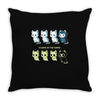 kitten of death Throw Pillow