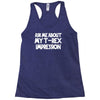 childrens ask me about my t rex flip Racerback Tank
