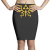 zelda hyrule royal crest tee triforce t game Pencil Skirts