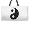 yin yang Weekender Totes