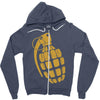 granate grenade waffe weapon krieg war pc game classic usa army Zipper Hoodie