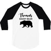 Daddy Bear - Baby Bear Custom Name 3/4 Sleeve Shirt
