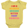 i am a mermaid unicorn kitten fairy princess Baby Bodysuit