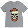 terror skull V-Neck Tee