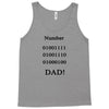 number one dad funny t shirt binary nerd geek tee s 3xl Tank Top