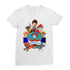 paw patrol birthday boy dad Ladies Fitted T-Shirt