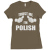 trust me i'm polish Ladies Fitted T-Shirt