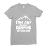 Camper Couple Man White Ladies Fitted T-Shirt