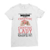 camping lady Ladies Fitted T-Shirt