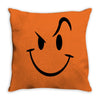 evil acid house smiley smily face mens t shirt Throw Pillow