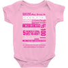 quens are born in december Baby Bodysuit