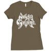 nasty savage 85 thrash metal Ladies Fitted T-Shirt