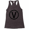 vegan symbol Racerback Tank