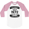Premium Vintage 1972 3/4 Sleeve Shirt