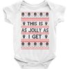 Emo Gothic Ugly Christmas Sweater Baby Onesie